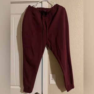 Women's Burgundy Jogger Pants
